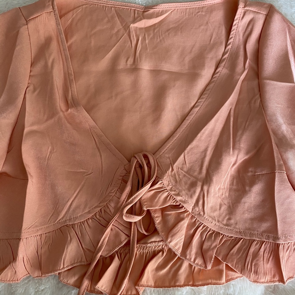 Shein Tie Front Top